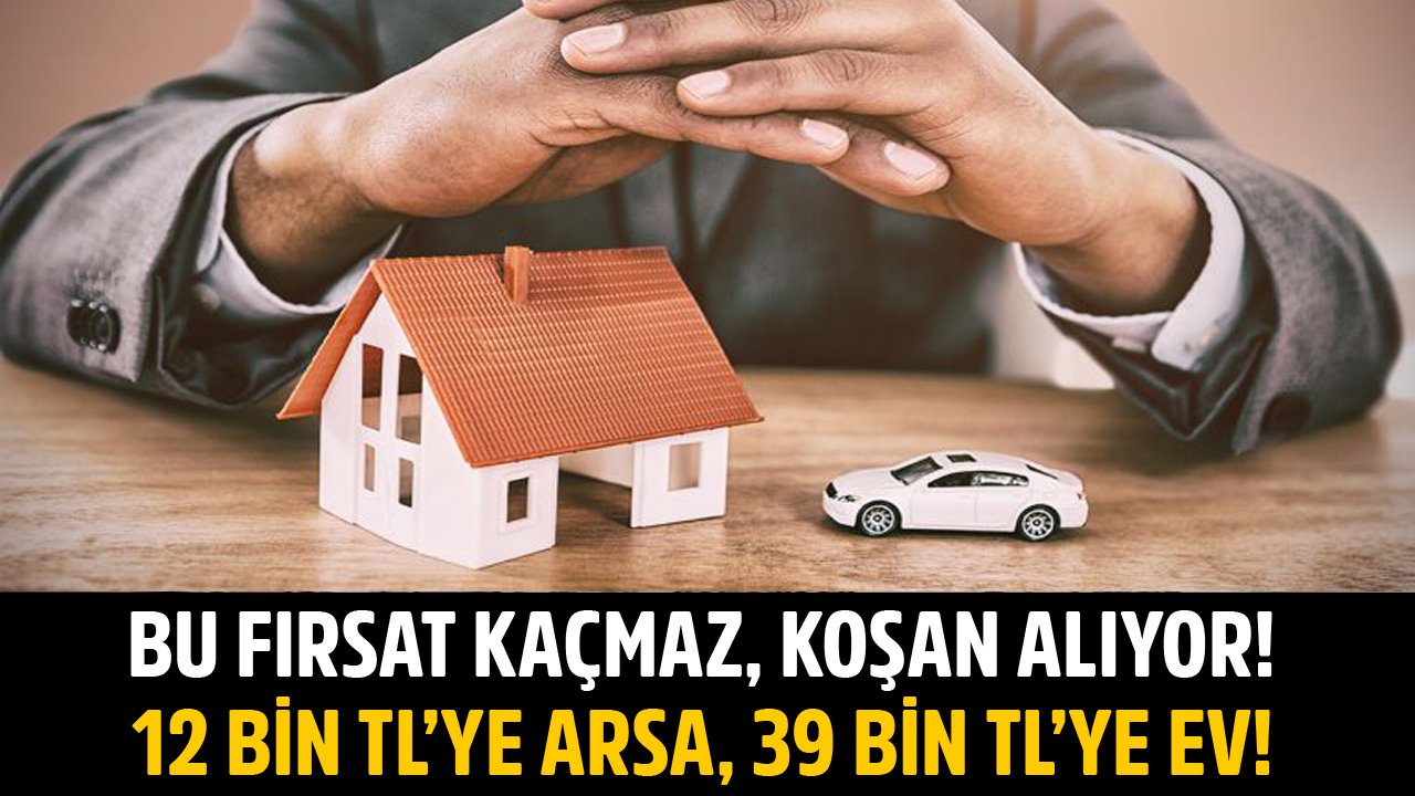 Bu Fırsat Kaçmaz, Koşan Alıyor! Vakıfbank 12 Bin TL'ye Arsa, 39 Bin TL'ye Ev, 60 Bin TL'ye 2. El Araba Satıyor