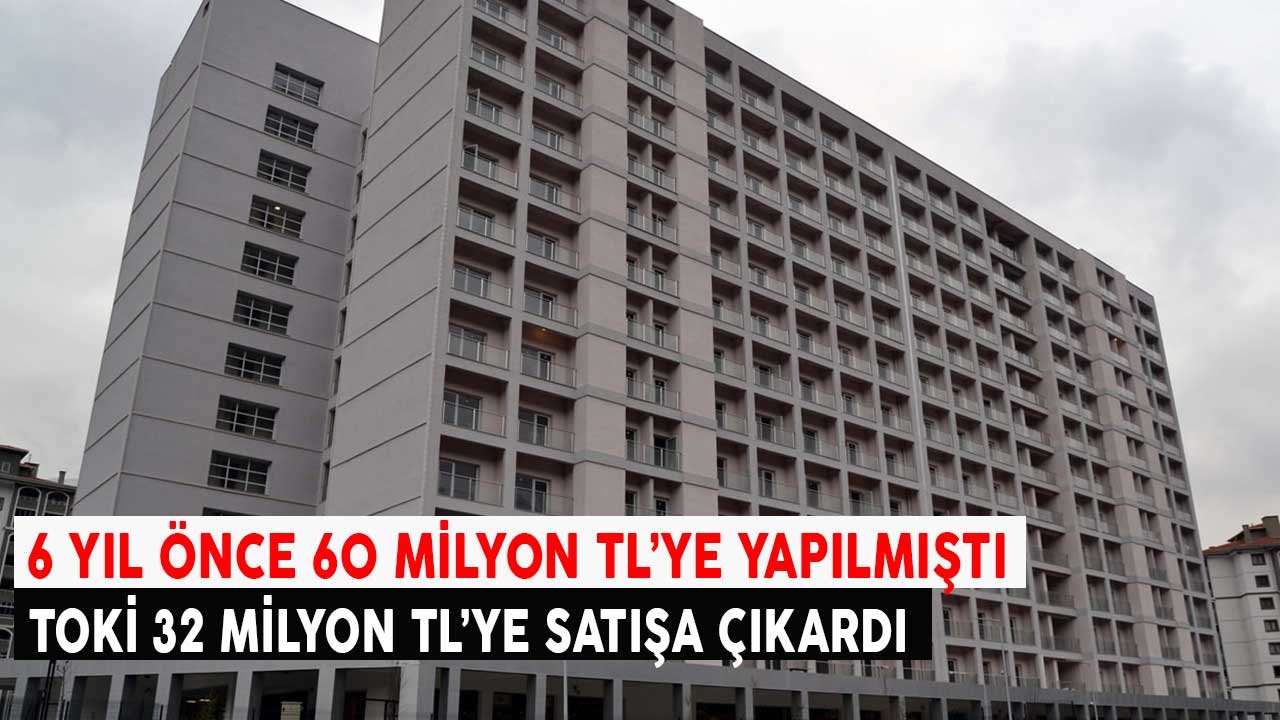 TOKİ 6 Yıl Önce 60 Milyon TL'ye Yaptı! Şimdi Yarı Fiyatına Satılık Öğrenci Yurdu