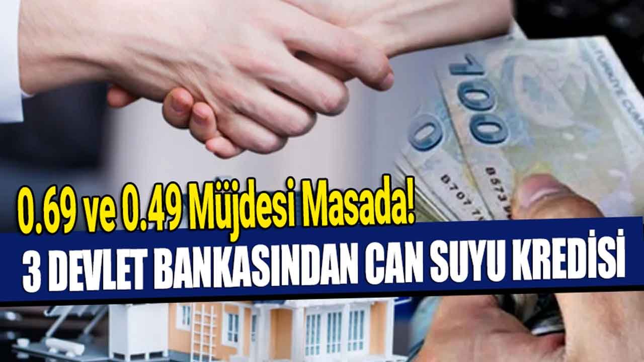 Ziraat Bankası, Halkbank ve Vakıfbank Destek Kredisi Beklentisi: 0.64, 0.69, 0.79 ve 0.49 Kredi Müjdesi Masada