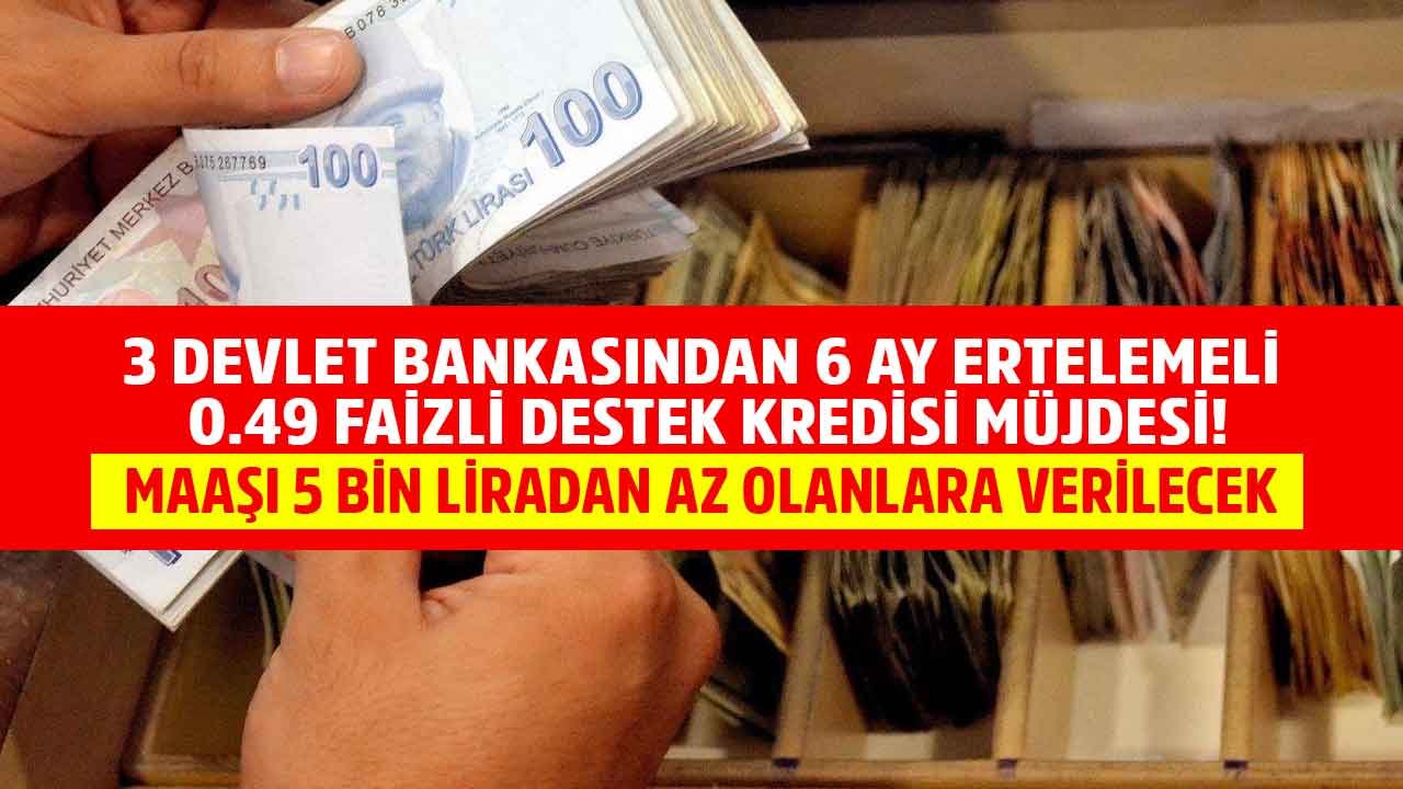 Bomba Kredi Kulis Haberi: Ziraat Bankası, Vakıfbank, Halkbank 0.49 Faizle 6 Ay Ertelemeli Destek Kredisi Geri Mi Dönüyor