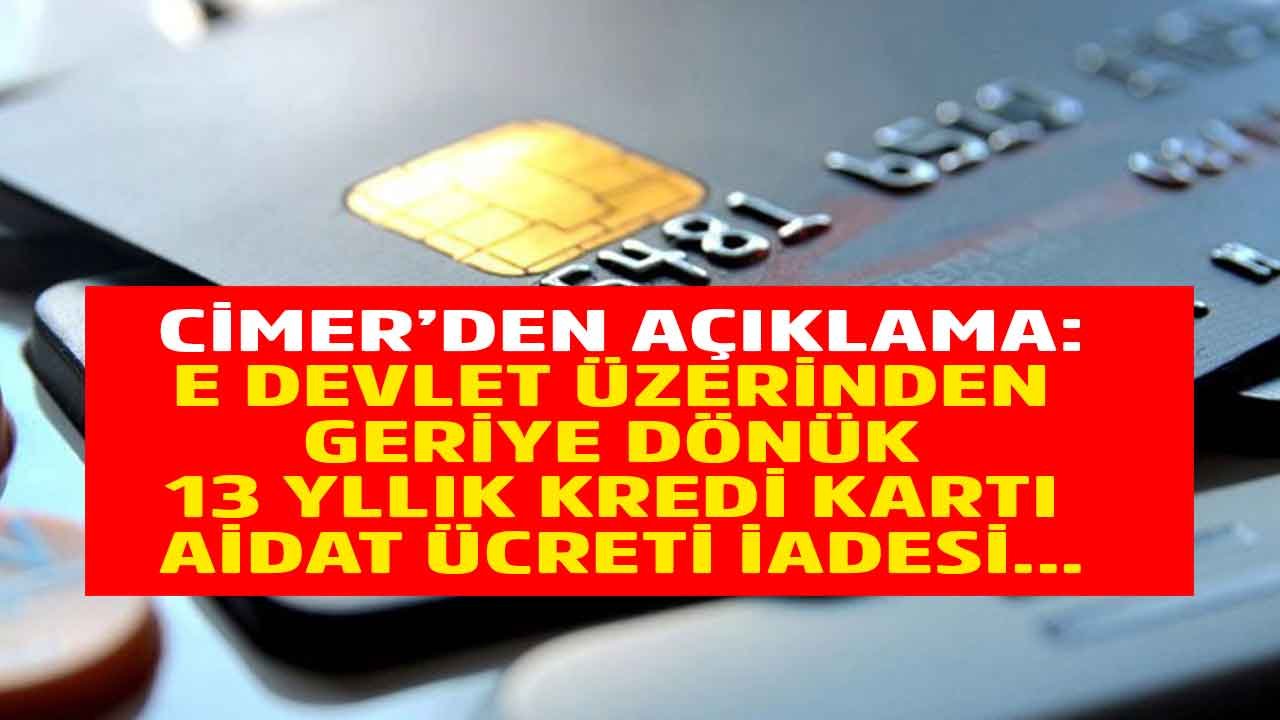 Cumhurbaşkanlığı Kredi Kartı Aidat İadesi E Devlet Açıklaması! Banka Dolandırıcılığı Yapılıyor