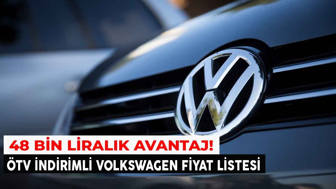 48 Bin Liralık Avantaj! Volkswagen ÖTV İndirimli Fiyat Listesi 2021 Yayımlandı