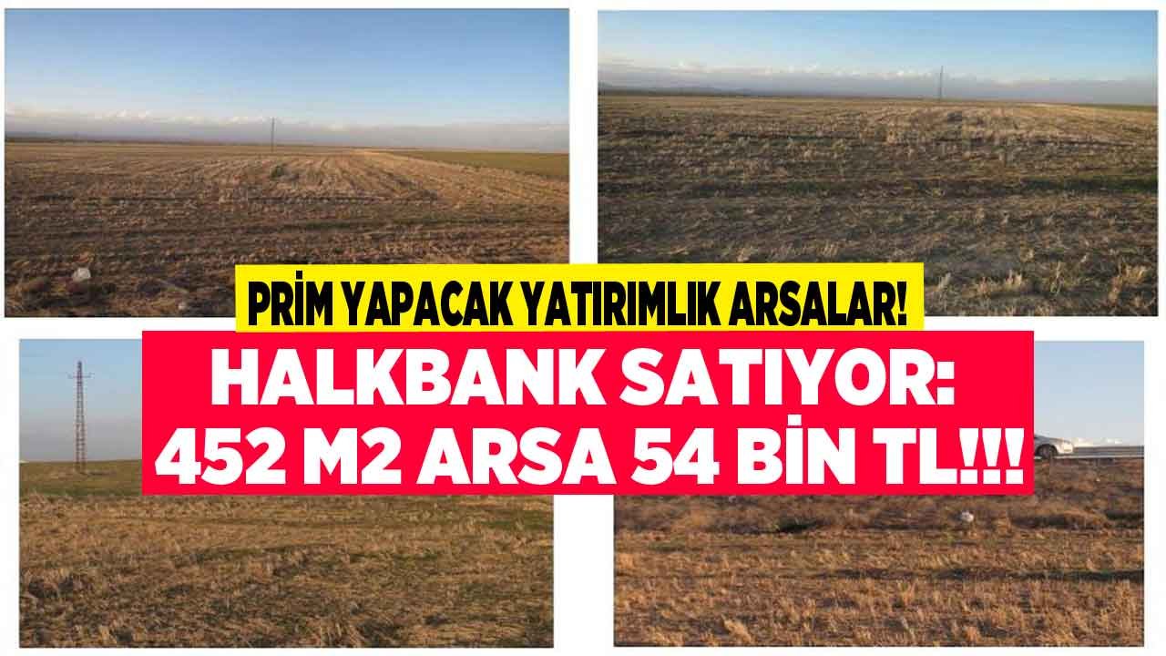 Halk Bankası'ndan Satılık Arsa Tarla İlanları: 452 M2 Arsa Sadece 54 Bin TL! Prim Yapacak Yatırımlık Arsalar