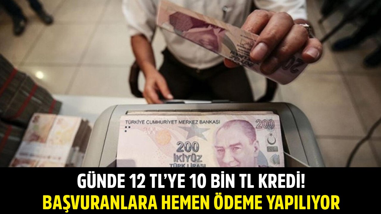 Başvuranlara Hemen Ödeme Yapılıyor! Ziraat Bankası'ndan Günde 12 TL'ye 10 Bin TL İhtiyaç Kredisi!