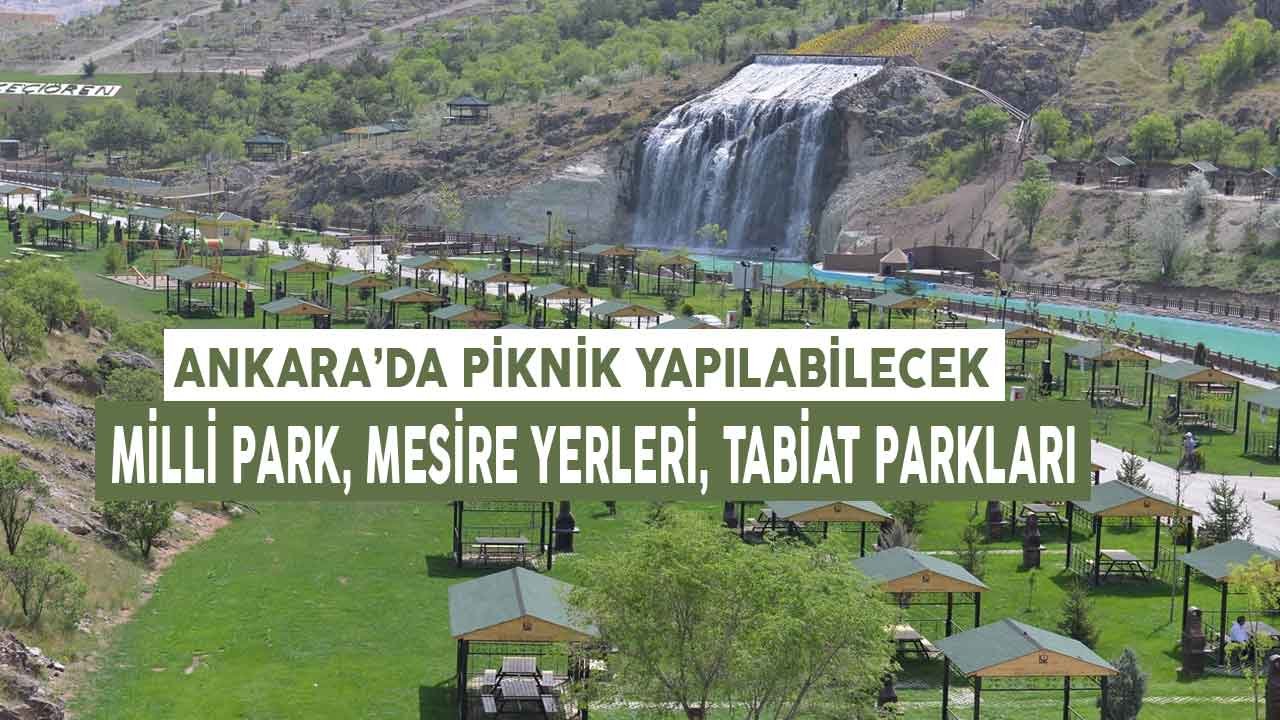 Ankara'da Piknik Yapılabilecek Milli Park, Mesire Yerleri, Tabiat Parkları Listesi