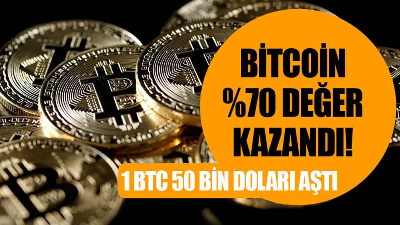 Dipten Dönen Bitcoin Rekora Koştu! Kabus Bitti, 50 Bin Dolar Sınırı Aşıldı