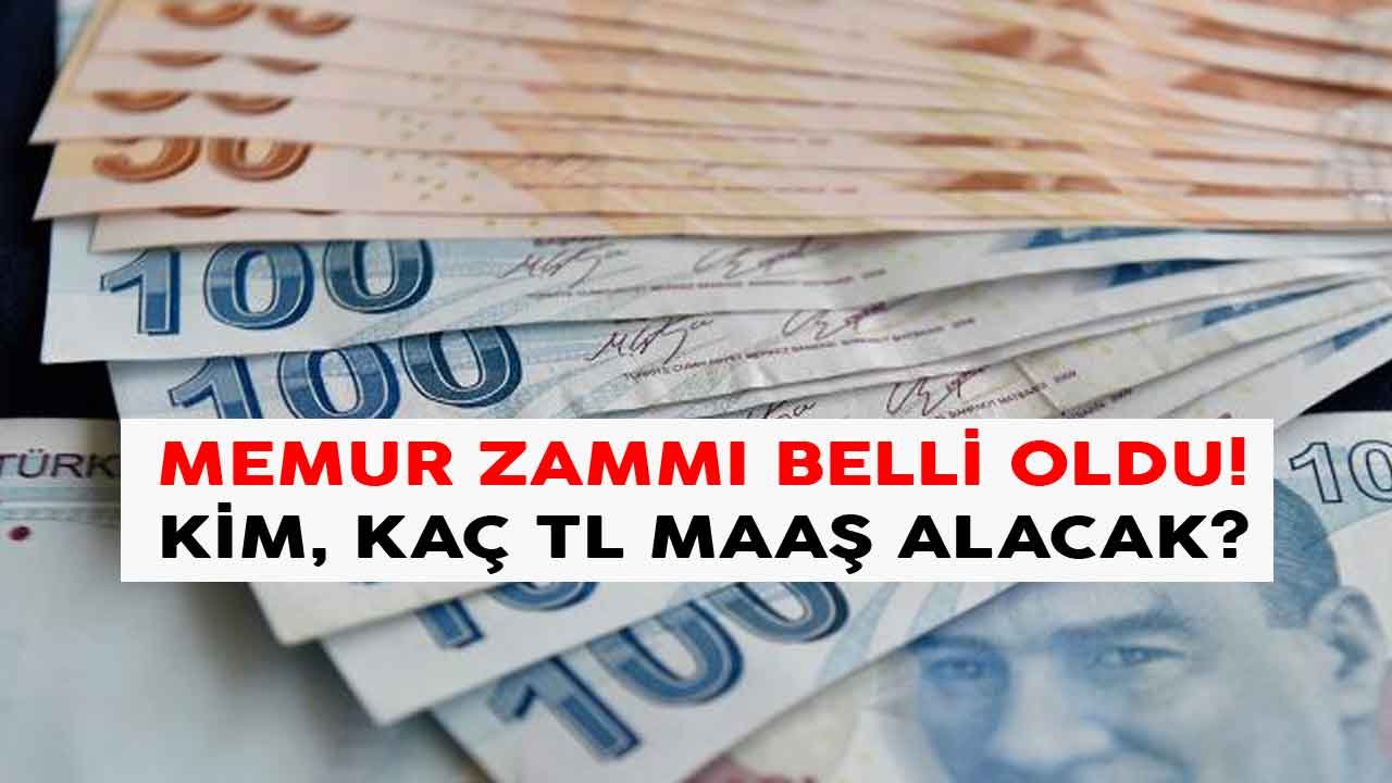 Memur Zammı Açıklandı! Öğretmen, Mühendis, Hemşire, Şef Zamlı 2022 ve 2023 Maaş Listesi