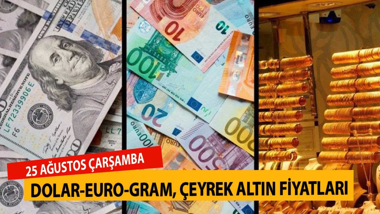 25 Ağustos Çarşamba! Güne Başlarken Dolar, Gram Altın, Çeyrek Altın Fiyatları