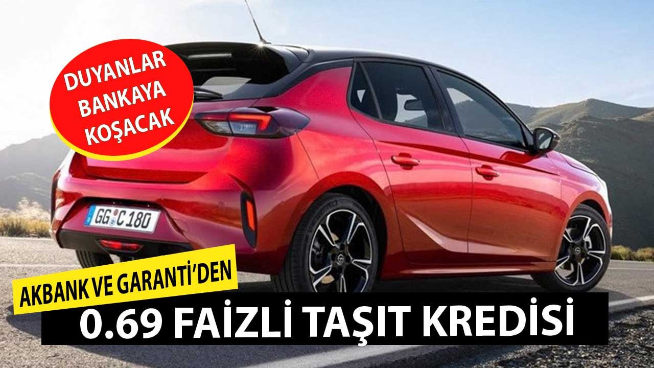 Duyanlar Bankaya Koşacak! Akbank ve Garanti BBVA 0.69 Faiz Oranı İle Araç Kredisi Kampanyası Başlattı