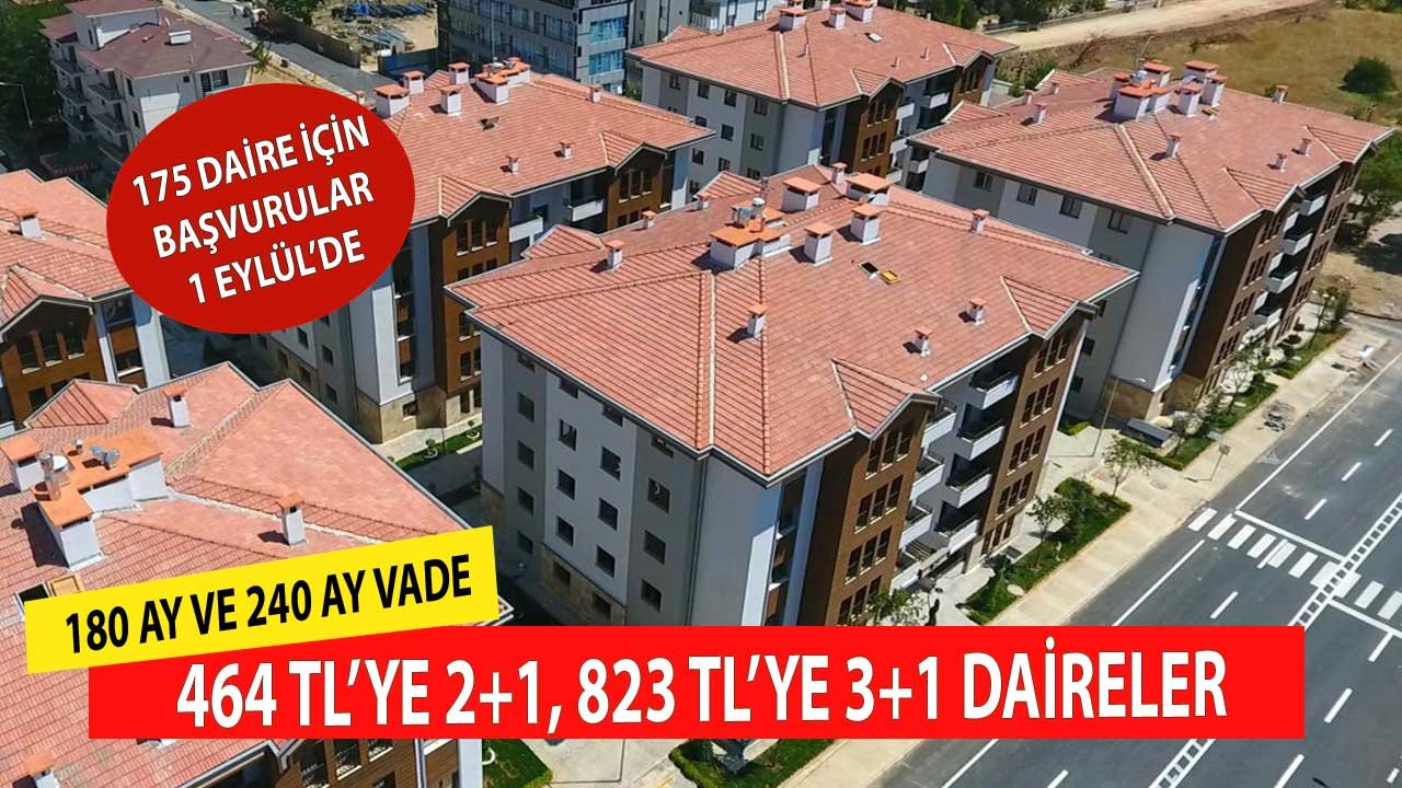 180 ve 240 Ay Vade! TOKİ'den 464 TL'ye 2+1 ve 823 TL'ye 3+1 Daireler