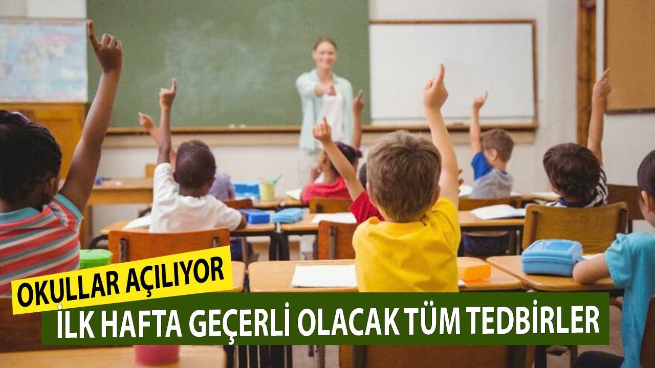 Okullarda Yüz Yüze Eğitim Başlıyor! İşte İlk Hafta Geçerli Olacak Tüm Tedbirler