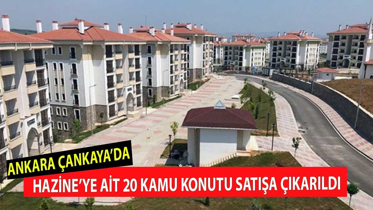 Ankara Çankaya'da Hazineye Ait 20 Lojman Satışa Çıkarıldı! 2+1 Dairelerin Fiyat Listesi