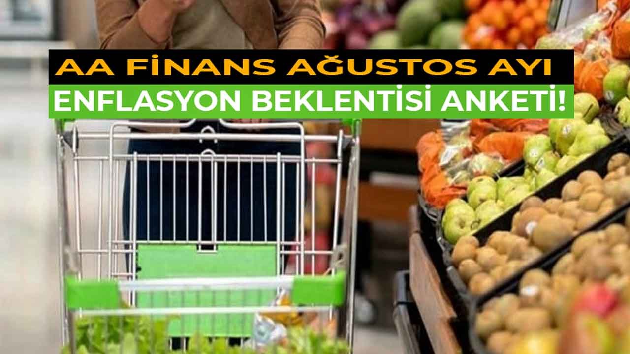 AA Finans Ağustos Ayı TÜİK TEFE TÜFE Beklentisi Anketi Açıklandı! Enflasyon Düşer Mi?