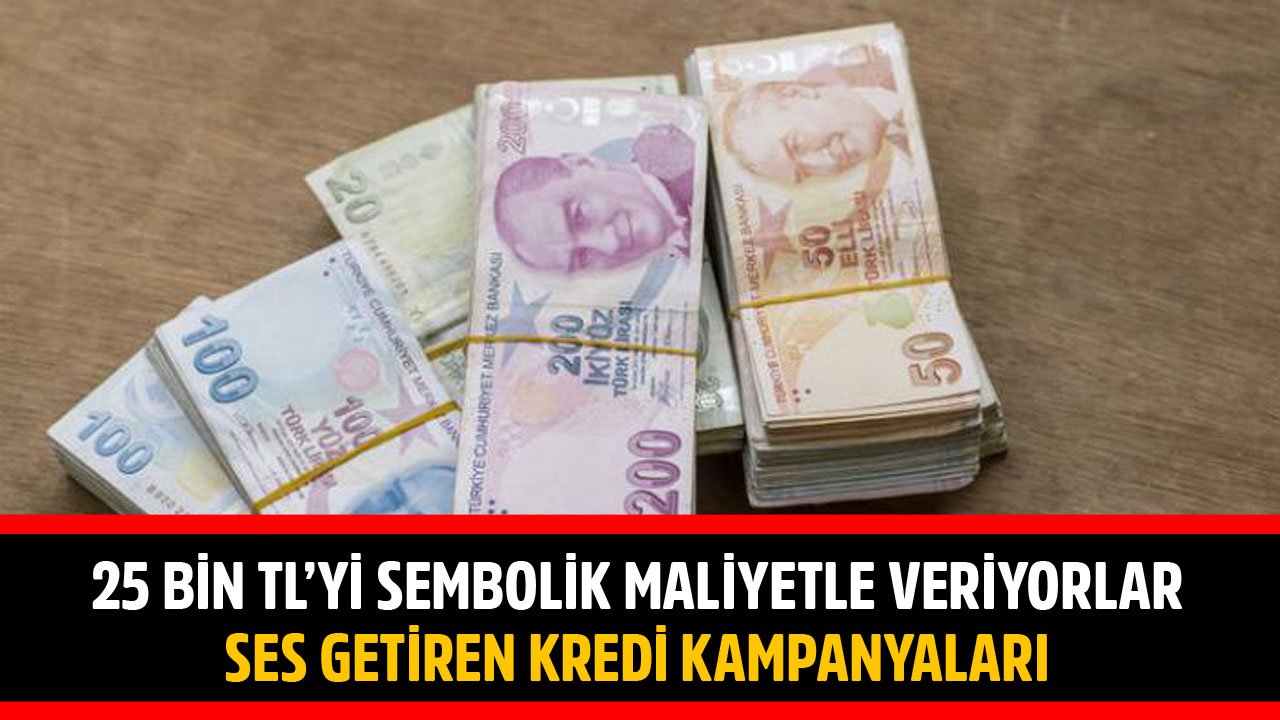 25 Bin TL'yi Sembolik Maliyetle Veriyorlar! Ziraat, Vakıfbank, Akbank, İş Bankası İhtiyaç Kredisi Kampanyaları