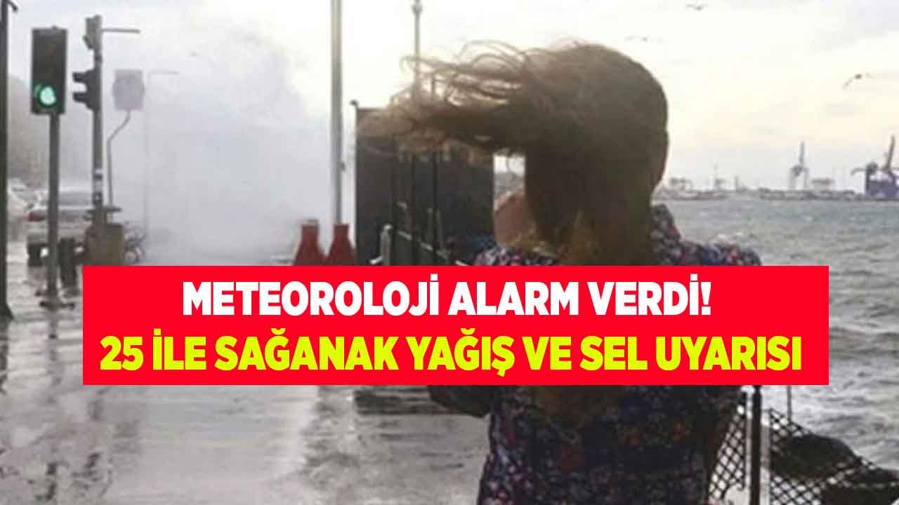 Meteoroloji Alarm Verdi: Sıcaklık 10 Derece Birden Düşecek! 25 İle Kuvvetli Gök Gürültülü Sağanak Yağış ve Sel Uyarısı