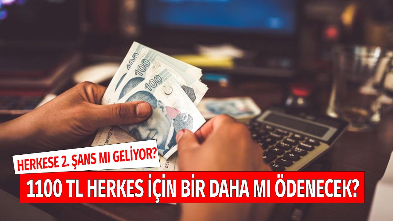 1100 TL Eylül 2021'de Herkes için Bir Daha Mı Ödenecek? İkinci Şans Mı Geliyor?