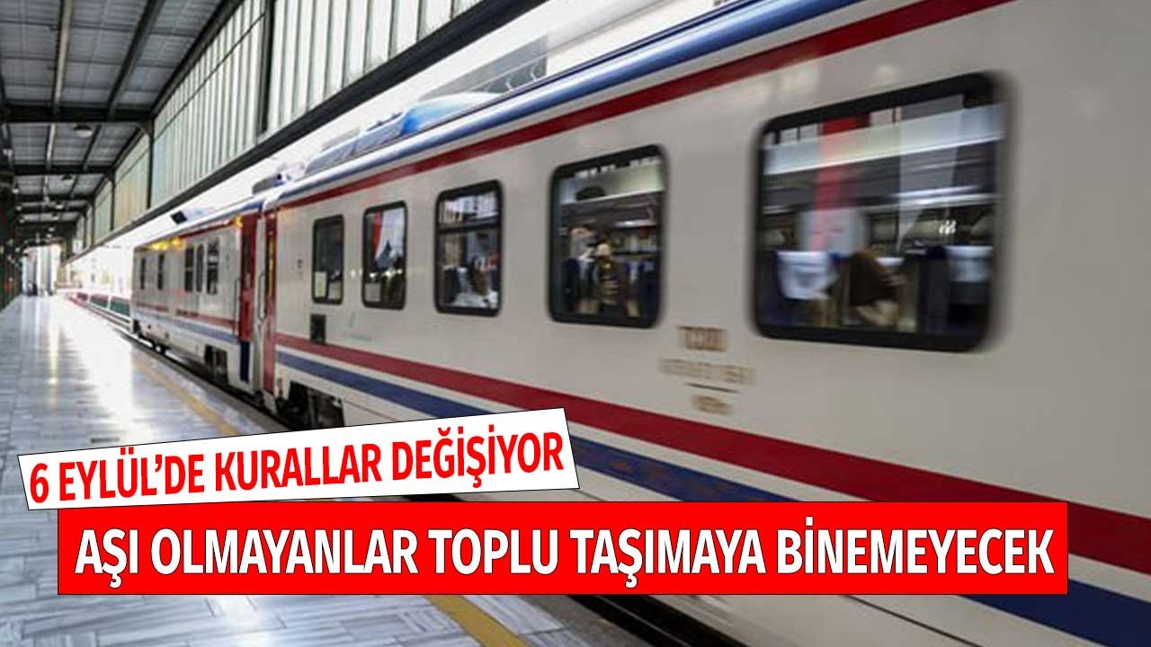 Aşı Olmayanlar 6 Eylül'den Sonra Toplu Taşımaya Test Olmadan Binemeyecekler