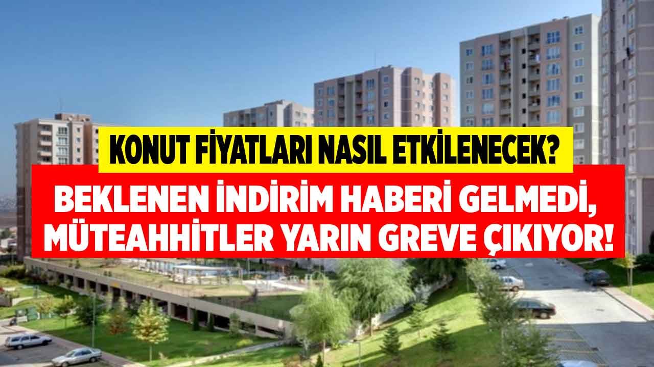 Çimento Fiyatlarına Beklenen İndirim Gelmedi! Müteahhitler Greve Çıkıyor, Yarın Şantiyelerde İş Bırakma Eylemi Var