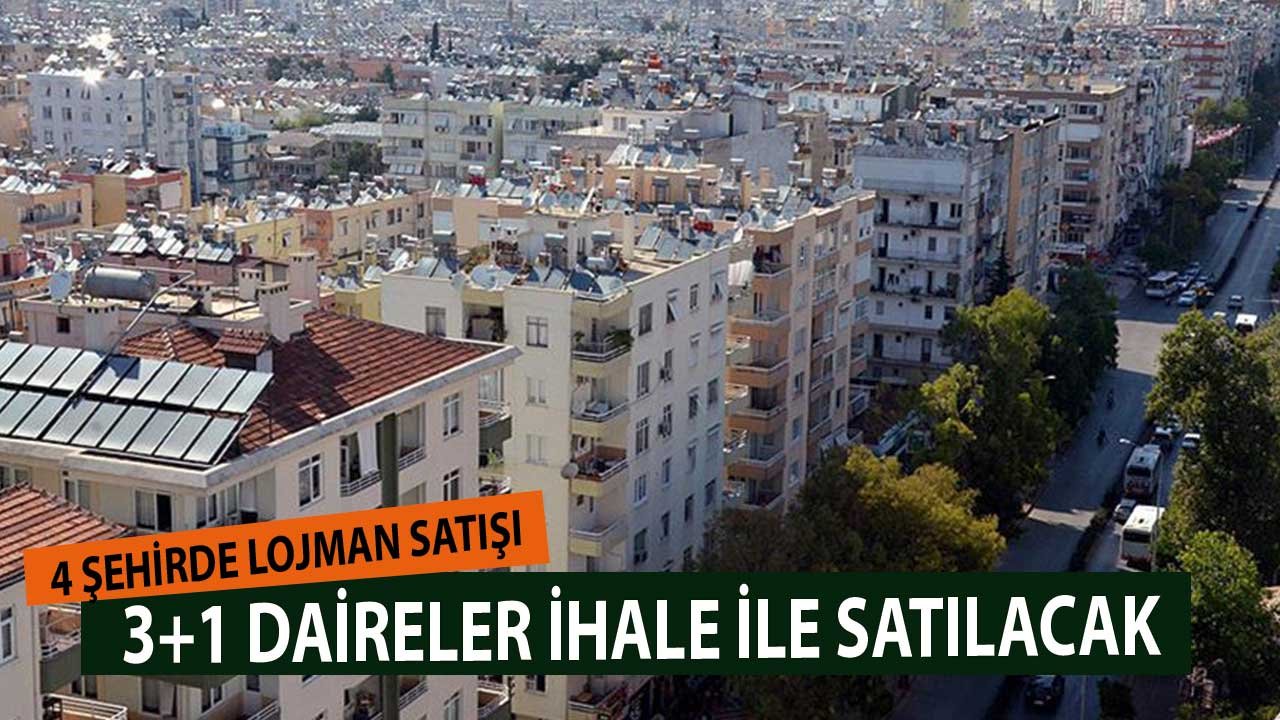 4 Şehirde Devlete Ait 3+1 Daireler İhale Usulü Satılacak