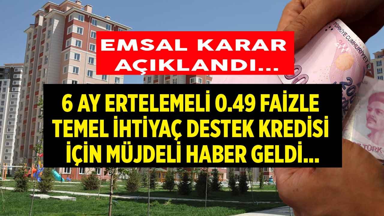 Milyonlara Temel Destek Kredisi Müjdesi! Ziraat Bankası ve Vakıfbank 0.49 Faizli 6 Ay Ertelemeli Kredi İçin Yeni Gelişme