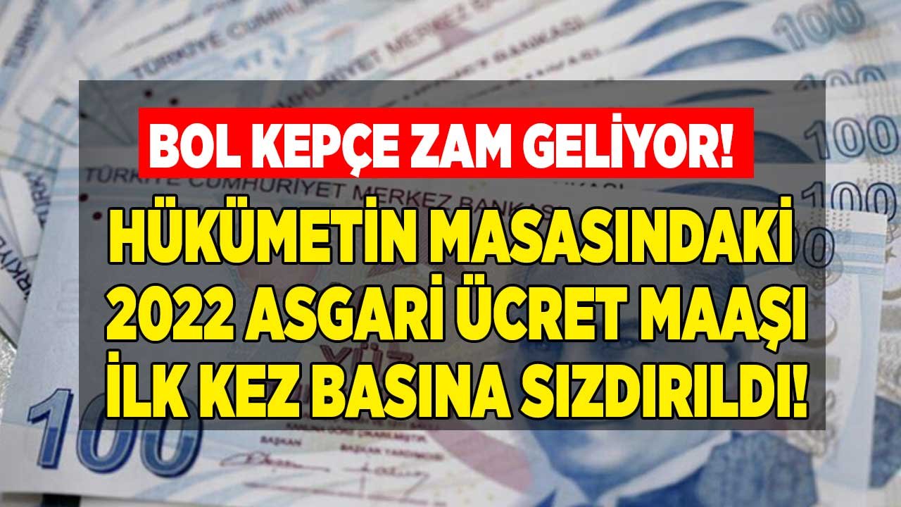 Son Dakika Kulis Haberi Basına Sızdırıldı: 2022 Asgari Ücret Ne Kadar Olacak? Bol Kepçe Zam Geliyor!