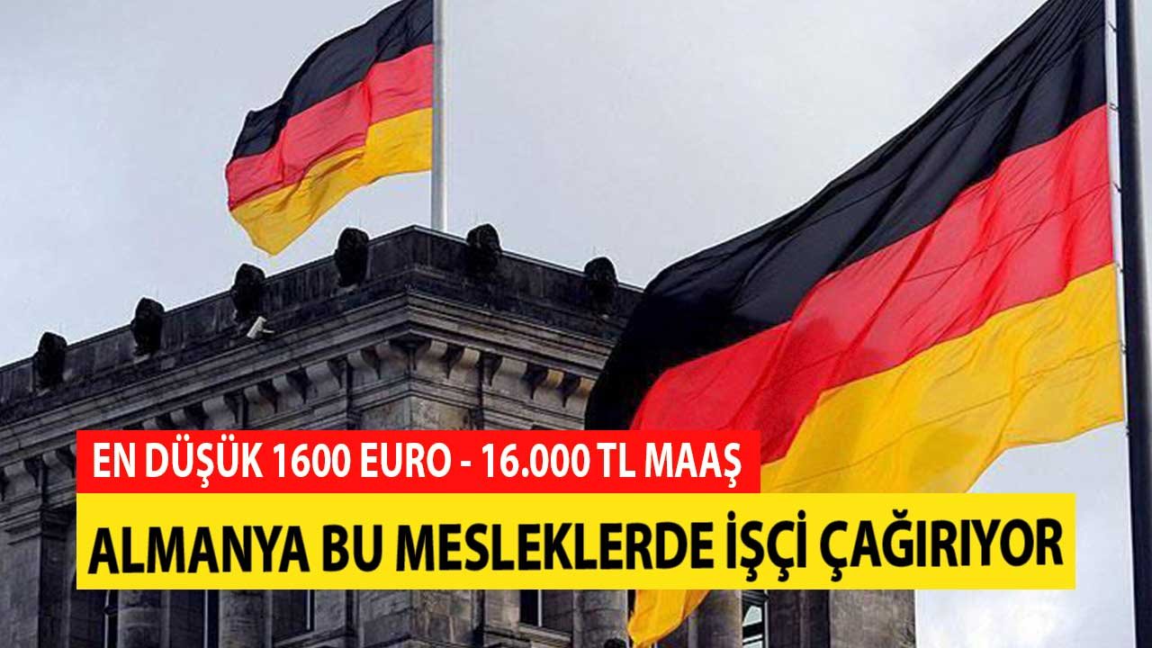 En Düşük Maaş 1600 Euro! Almanya Listede Olan Mesleklerden İşçi Çağırıyor