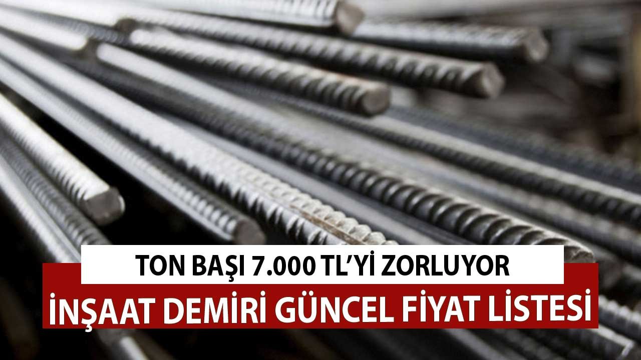 Ton Başı 7000 TL'yi Zorluyor! İnşaat Demiri Güncel Fiyat Listesi 20 Eylül