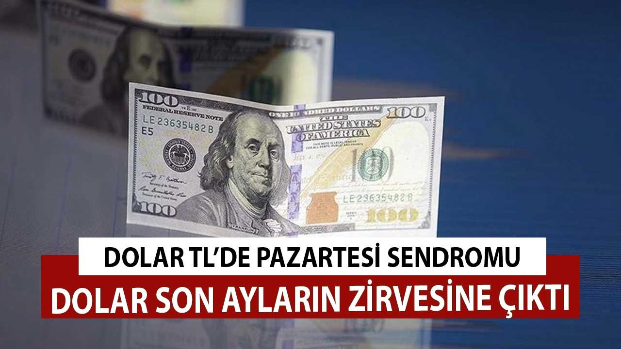 Dolar TL'de Pazartesi Sendromu! Son Ayların Zirvesine Çıktı