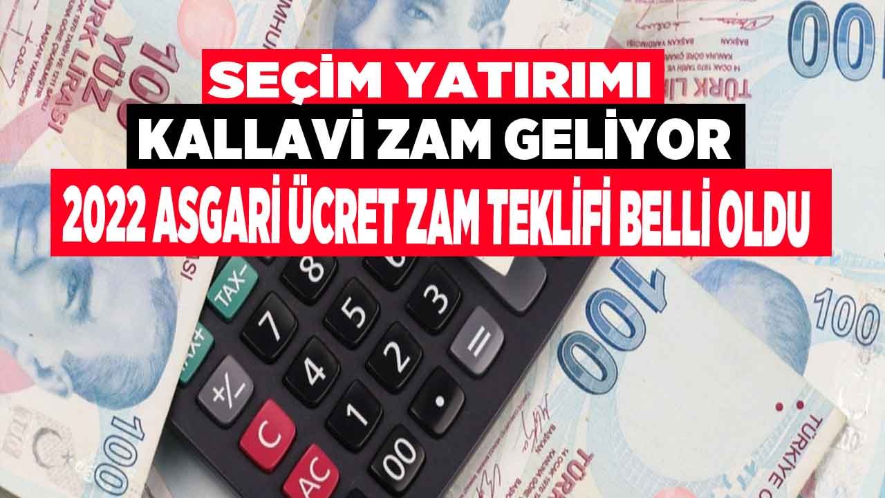 Türkiye'de 2022 Asgari Ücret Tahmini Beklentisi! Seçim Yatırımı Kallavi Zam Mı Geliyor