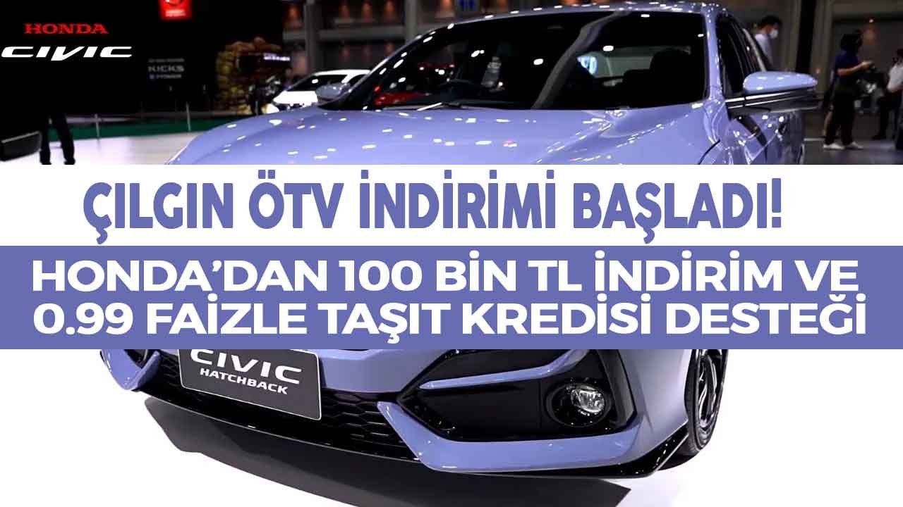 Çılgın ÖTV İndirimi Kampanyası Başladı! Honda Civic 2021 Fiyat Listesi İle 100 Bin TL İndirim Yapıldı