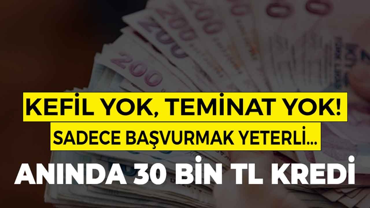 O Bankaya Kredi Başvurusu Yapanlar Yaşadı! Kefil Yok, Teminat Yok 30.000 TL Anında Hesapta