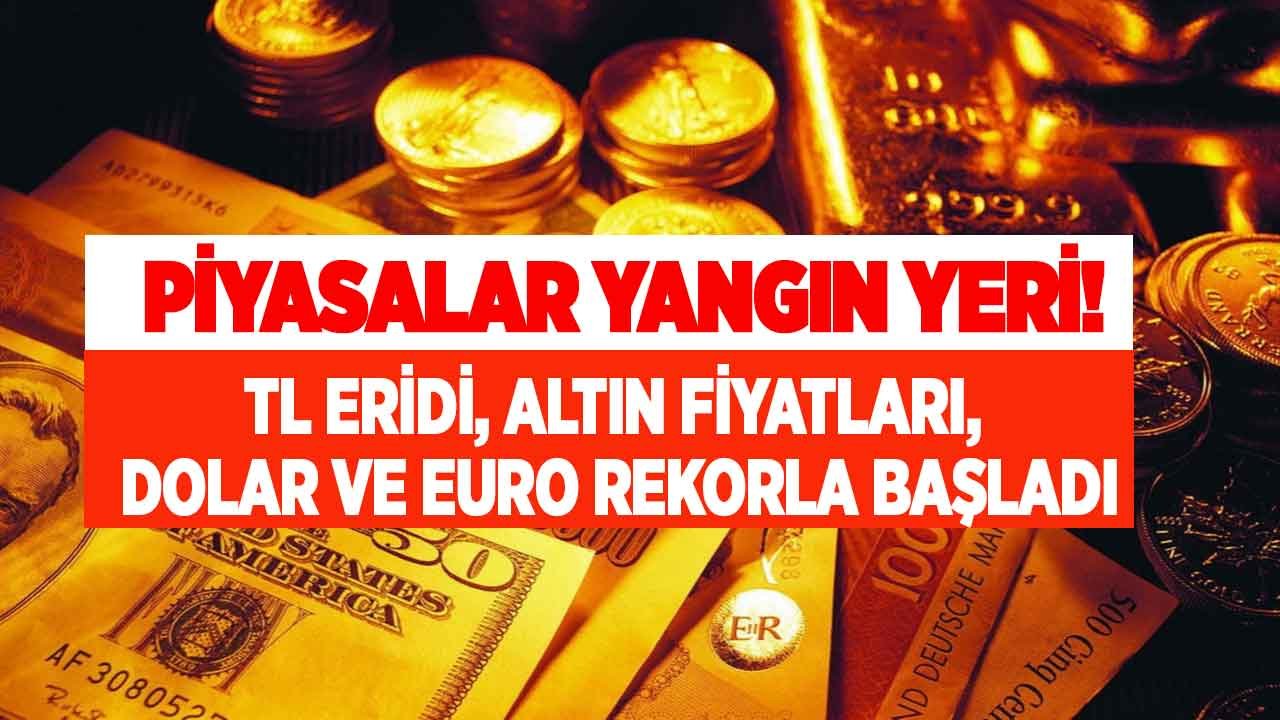 Piyasalarda Faiz Yangını Sürüyor! Dolar, Euro Kuru ve Altın Fiyatları Yeni Haftaya Rekorla Başladı