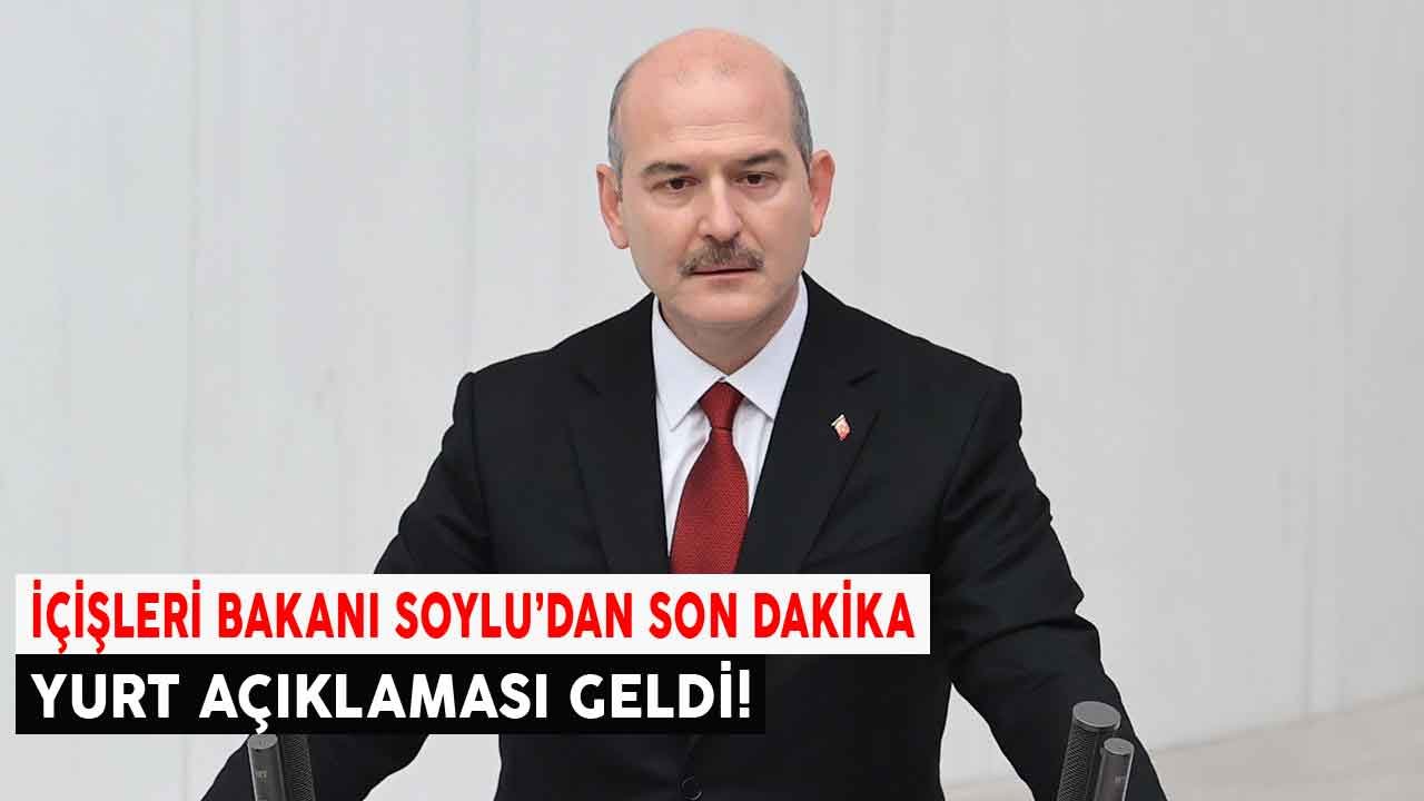 Bakan Soylu'dan Son Dakika Yurt Açıklaması: Eyleme Katılan Öğrencilerin Yurt Başvurusu Yok!