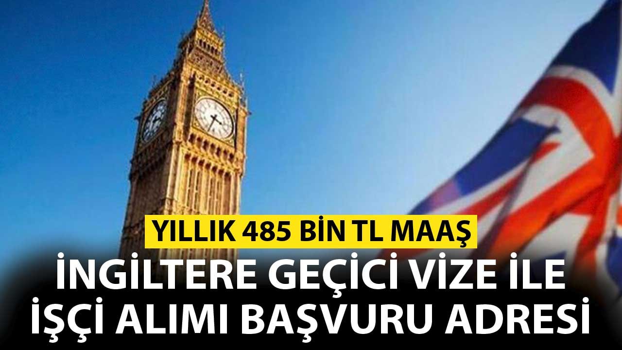 İngiltere İşçi, Şoför Alımı Başvuru Adresi! Yıllık En Az 485 Bin TL Maaş