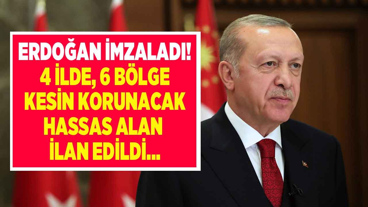 4 İlde, 6 Bölgede Kesin Korunacak Hassas Alan İlan Edildi!