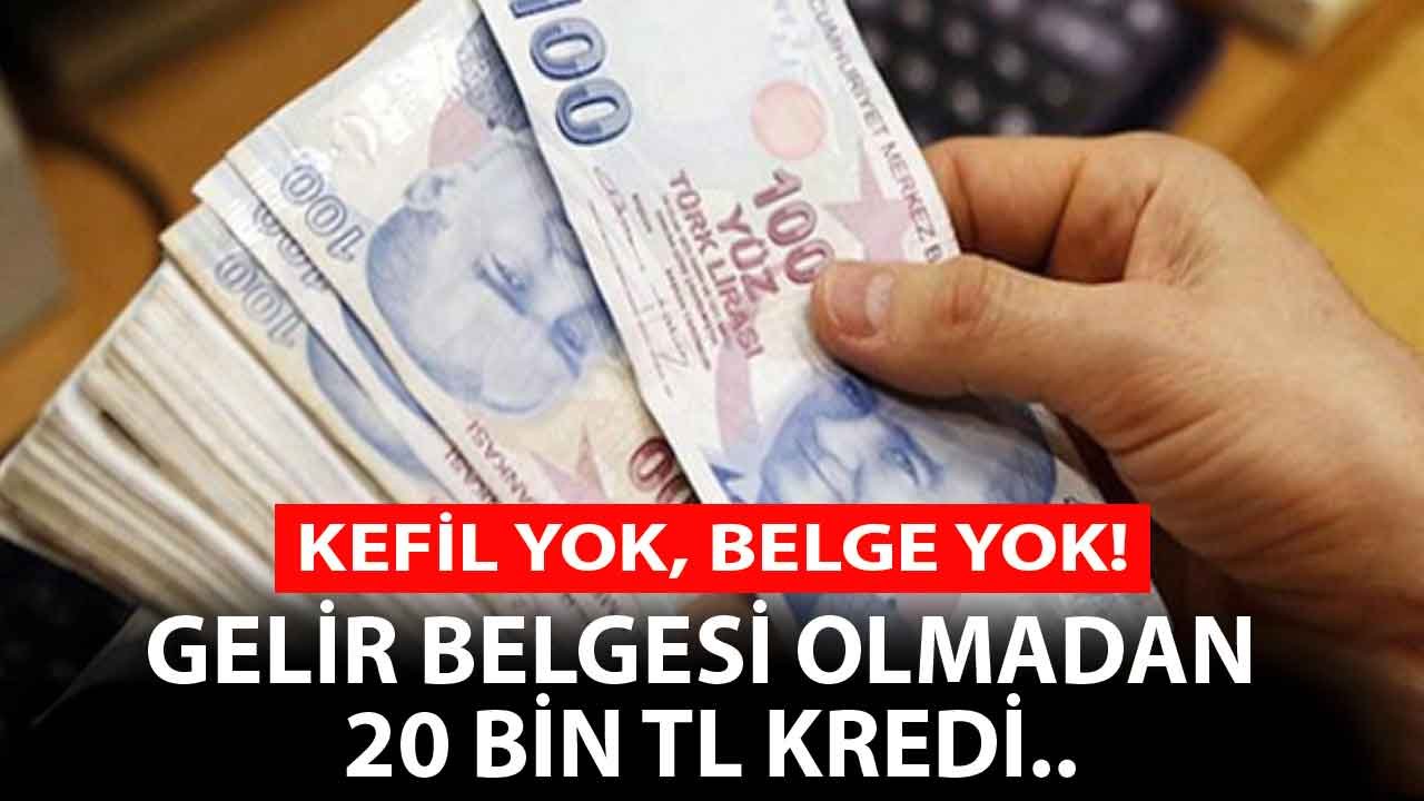 Gelir Belgesi Olmadan 20.000 TL Krediniz İNG' de Hazır! Evrak Yok, Kefil Yok