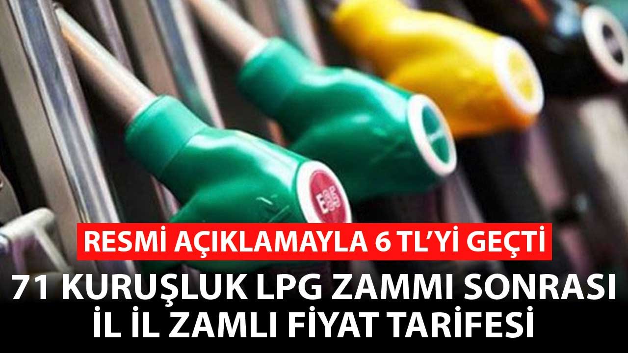 Resmi Açıklamayla 6.00 TL'yi Geçti! 71 Kuruşluk Zam Sonrası İl İl LPG Litre Fiyatları