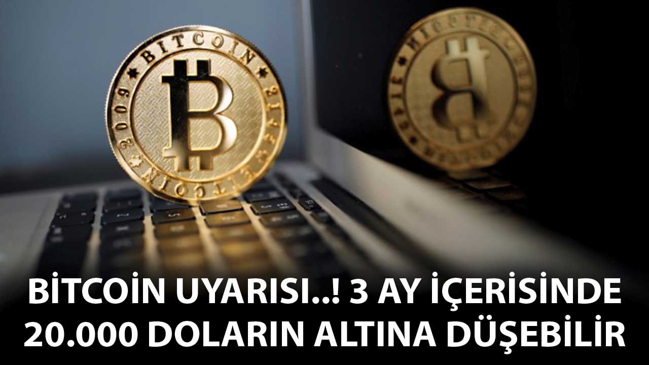 Bitcoin Uyarısı! 3 Ayda 47.500 Dolardan 20.000 Doların Altına Düşebilir