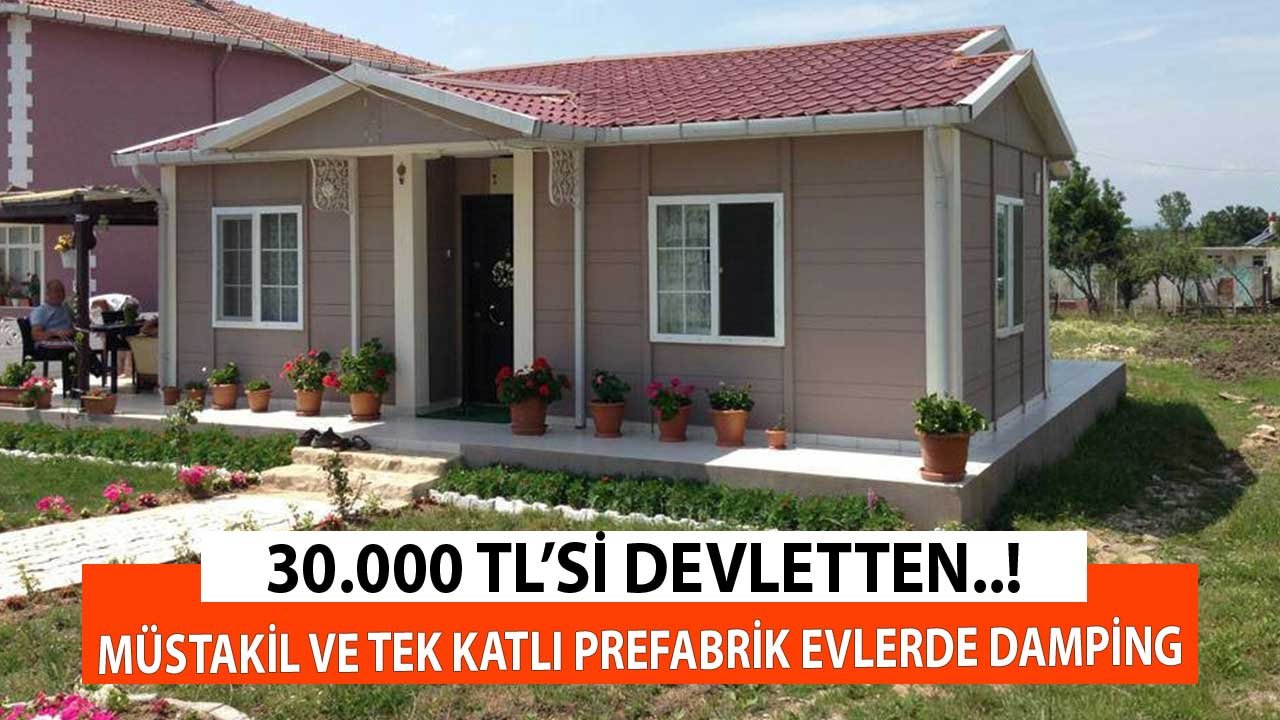 30.000 TL'si Devletten! Müstakil ve Dubleks Prefabrik Ev Fiyatlarında Sonbahar Dampingi