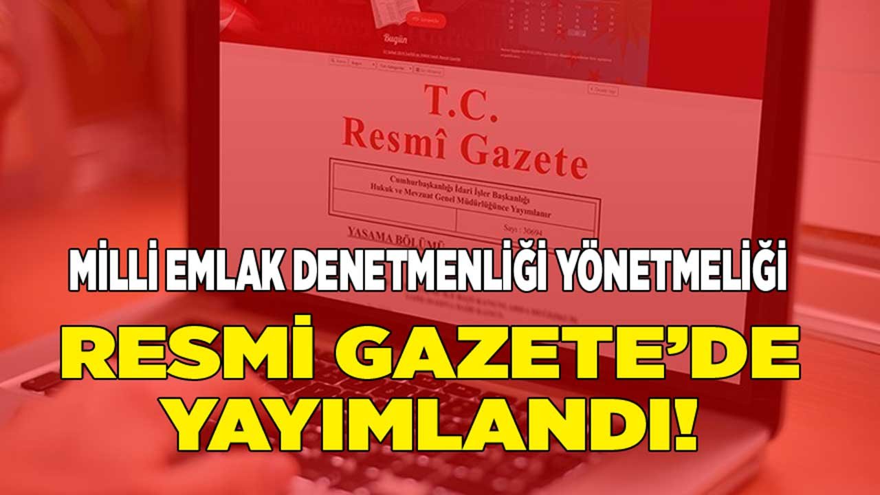 Milli Emlak Denetmenliği Yönetmeliği Resmi Gazete İle Yayımlandı!