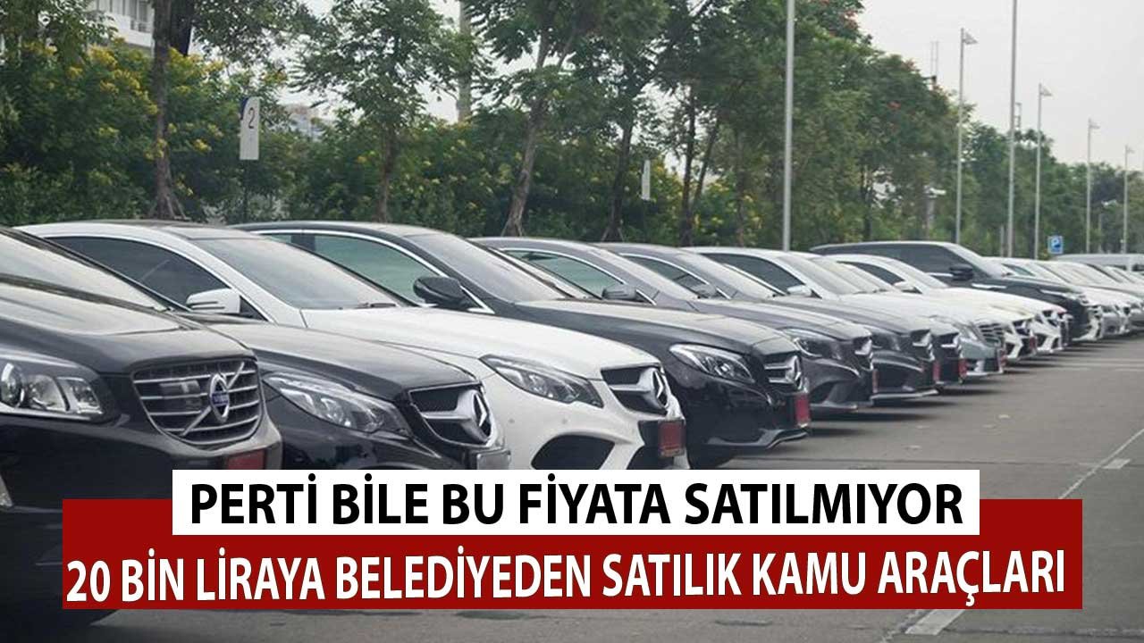 Perti Bile Bu Fiyata Satılmıyor! 20.000 Liraya Belediyelerden Satılık Kamu Araçları