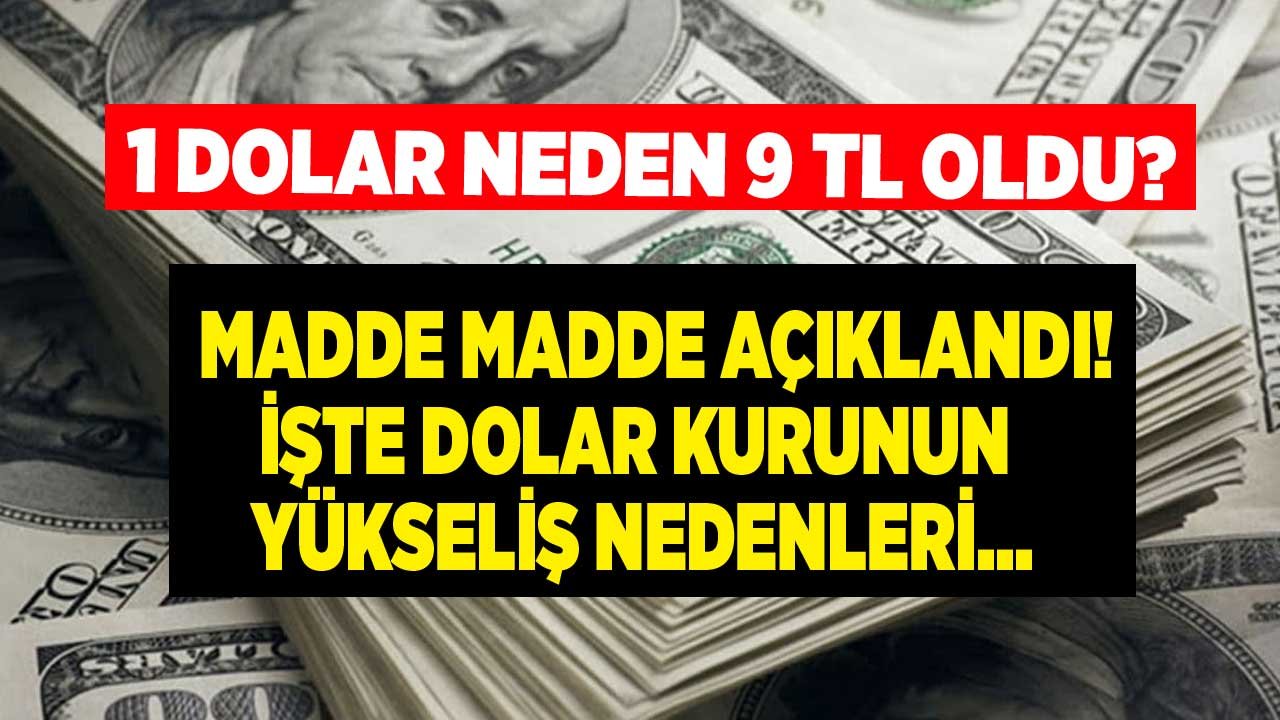 12 Ekim 2021 Salı Günü Dolarda Tarihi Zirve Rekoru Olarak Kayıtlara Geçti! 1 Dolar Neden 9 TL Oldu?