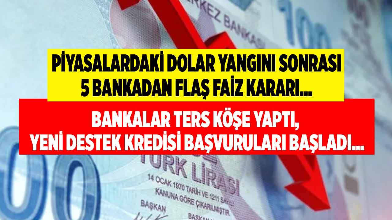 Dolar Yangını Sonrası 5 Bankadan Son Dakika Kredi Faiz Haberi: Şimdi Al Ocak 2022'de İhtiyaç Destek Kredisi Kampanyası