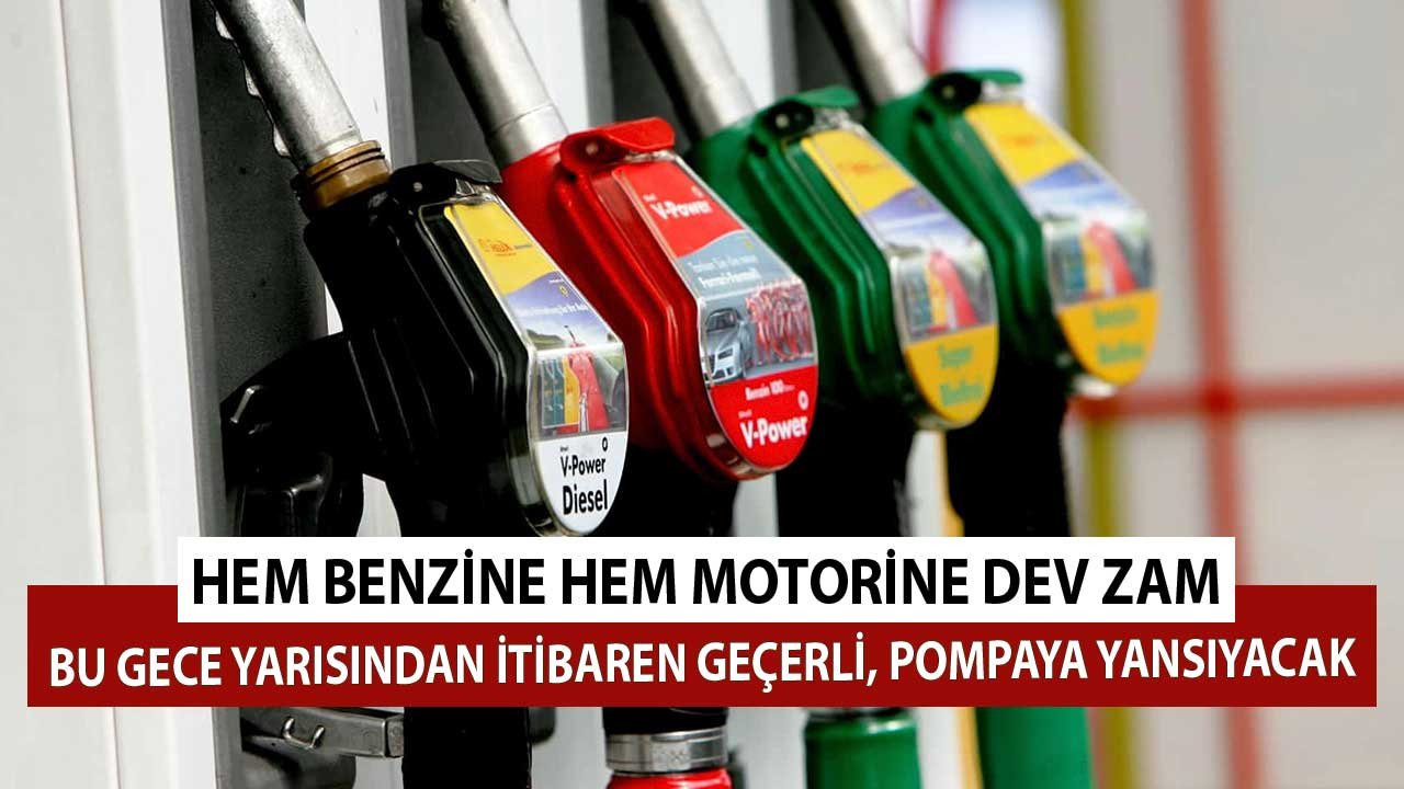 Bu Gece Yarısından İtibaren Geçerli Olacak ve Pompaya Yansıyacak! Benzin ve Motorin Litre Fiyatlarına Dev Zam