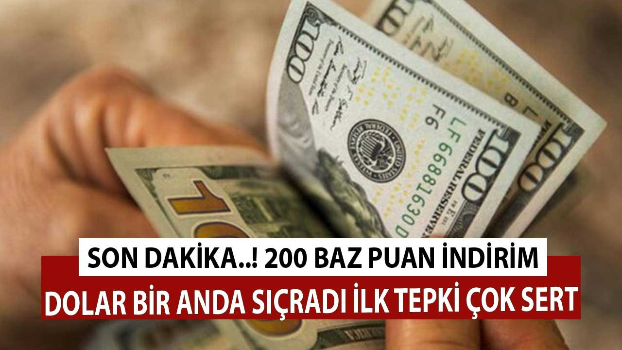 Son Dakika Merkez Bankası PPK Faiz Kararı Sonrasında Dolar Kurunun İlk Tepkisi Çok Sert Oldu