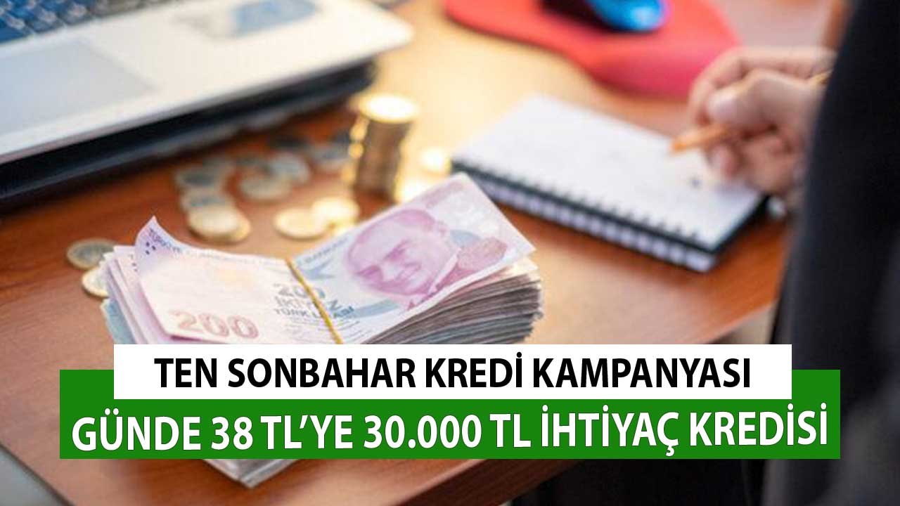 TEB'den Günde 38 TL Taksitle 30.000 TL Sonbahar Kredisi