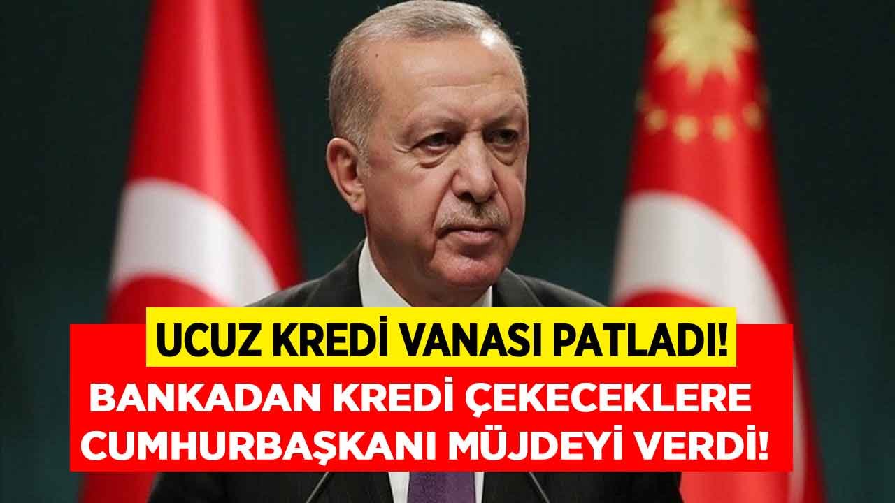 Merkez Bankası Düğmeye Bastı, Ucuz Kredi Vanası Patladı! Erdoğan Müjdeyi Verdi, Son Dakika Kredi Faiz Oranları Düştü
