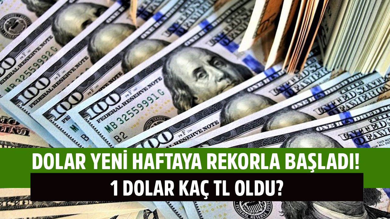 Dolar Kuru Yeni Haftaya Rekorla Başladı! Şu Anda 1 Dolar Kaç TL Oldu?