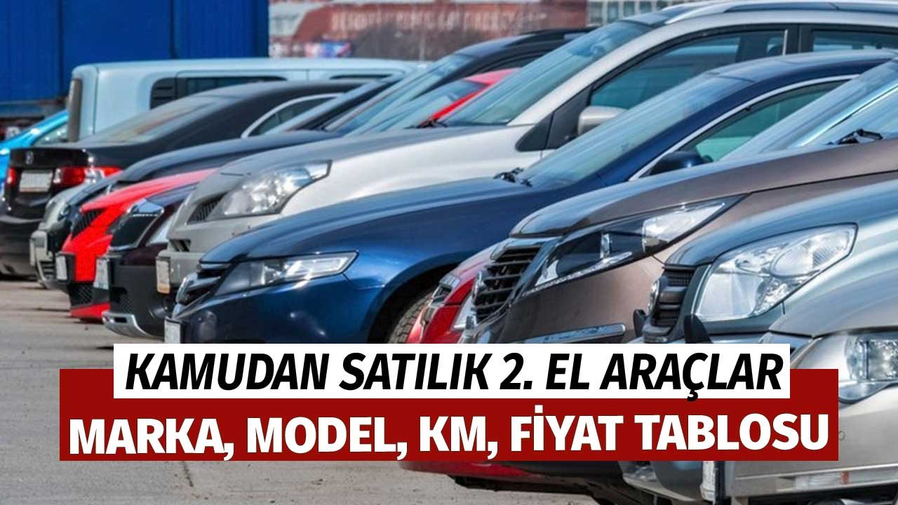 25-31 Ekim Kamudan Satılık 2. El Binek Otomobiller! Marka, Model, Km, Fiyat Tablosu