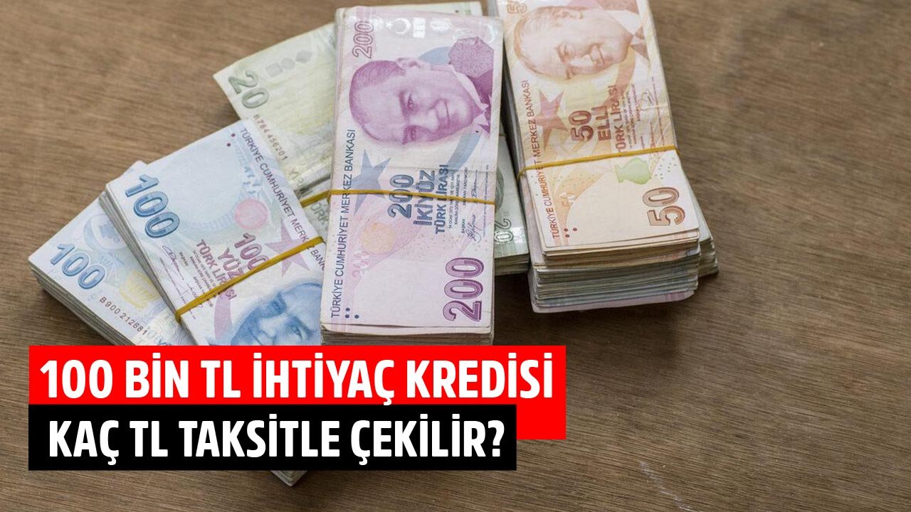 100 Bin TL İhtiyaç Kredisi QNB Finansbank'tan Kaç TL Taksitle Çekilir?